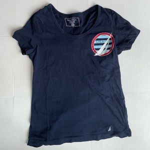 Navy shirt sleeve shirt